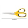 Ciseaux de Cuisine Professionnels en Acier Inoxydable - Lame 235 mm - Manche Polypropylène - Série Prochef - Jaune et Noir