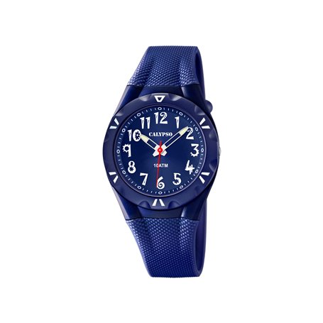 Calypso watches - K6064/3 - Montre Garçon - Quartz Analogique - Bracelet Plastique Bleu