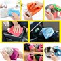 Serviette de Nettoyage pour la Cuisine en Microfibre, Torchons à Vaisselle, Chiffon de Verre, Dépoussiérer de Cuisine Tableaux M
