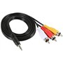 5 mm mâle vers 3 RCA mâles Câble auxiliaire stéréo audio vi