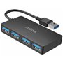 Hub USB Nilox NXHUB403 Noir