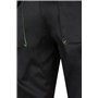 Velilla Pantalon multipoches 103004, Noir,vert citron, XXXL