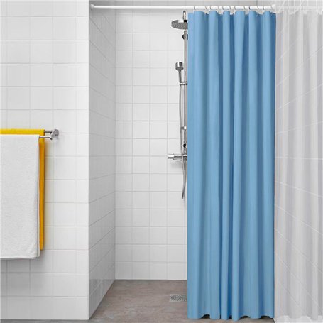Rideau de Douche Exma basic azul Bleu PVC 180 x 180 cm