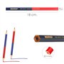 WOLFPACK LINEA PROFESIONAL Lot de 12 crayons de charpentier bicolore de 18 cm