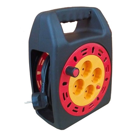 Rallonge avec enrouleur 3 x 1