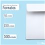 RAYLU PAPER - Lot de 10 grandes enveloppes blanches en papier avec fermeture auto-adhésive pour envoi de documents, scellées fac