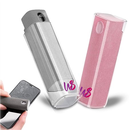 WS WorlsTrend Pack de 2 Nettoyeurs D'écran pour Mobile/Pc/TV/iPad/MacBook avec Chiffon en Microfibre - Vaporiser et Essuyer - Va