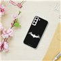 Personalaizer Coque Souple Compatible avec Smartphone Samsung S22 Plus du Logo Batman en Blanc