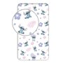 Jerry Fabrics Parure de Lit Lilo & Stitch 3 Pièces 100% Coton - Housse de Couette 140x200 cm + Taie d'oreiller 65x65 cm + Drap-H