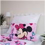 Disney Minnie Mouse Parure de lit pour bébé avec housse de couette de 100 x 135 cm et taie d'oreiller de 40 x 60 cm, 100 % coton
