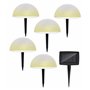 Grundig Lampe Solaire Jardin – Spot LED Extérieur – Éclairage Solaire Rgb et Blanc Chaud – sans Fil IP44