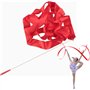 10 Pack Ruban de Gymnastique Rythmiques Streamer Enfants pour la Formation Artistique Baton de Danse(10 Co