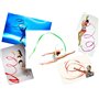 Tweal Rubans de Danse,10 Pack Ruban de Gymnastique Rythmiques Streamer Enfants pour la Formation Artistique Baton de Danse(10 Co