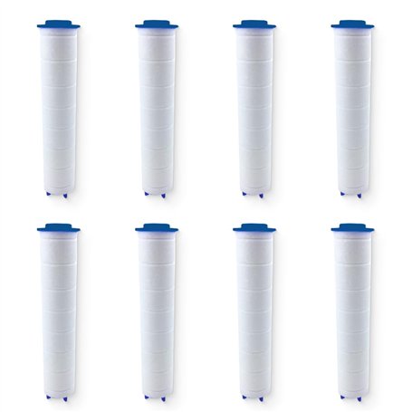 Filtre Pommeau de Douche,8 Pcs Filtre Douche en Coton PP de Douchette Anti-calcaire Amovible pour Douchette (87.5mm)