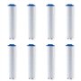 Filtre Pommeau de Douche,8 Pcs Filtre Douche en Coton PP de Douchette Anti-calcaire Amovible pour Douchette (87.5mm)