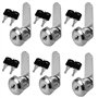 6 Pcs Serrure à Came Serrure de Tiroir 20mm Serrure Boite aux Lettres avec 12 Clés