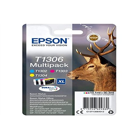 Epson T130640 Stylus SX525WD/SX620FW XL Lot de 3 cartouches d'encre