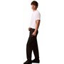 Calvin Klein Premium Terry Monogram Jogger Lv04Rc279G Pantalon de survêtement, Black (Black), L Homme