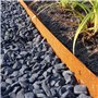 Multi-Edge Bordure de pelouse en métal - 1 m x 17,5 cm - 1 boîte de 10 pièces