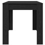 vidaXL Table de Salle à Manger en chêne Noir 140x74,5x76 cm en Bois d'ingénierie