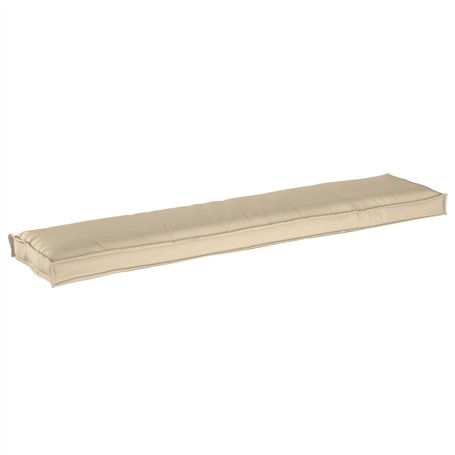 vidaXL Galette de Chaise Extérieur/Intérieur Beige Rectangulaire 180cm Lounge Patio Balcon Canapé Polyester Résistant aux UV