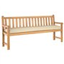 vidaXL Galette de Chaise Extérieur/Intérieur Beige Rectangulaire 180cm Lounge Patio Balcon Canapé Polyester Résistant aux UV