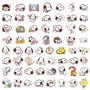 Krilucly Lot de 110 autocollants pour chiens de dessin animé, autocollants mignons pour enfants, autocollants colorés en vinyle,