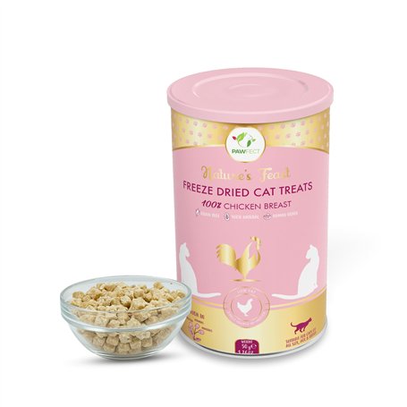 Pawfect Nature's Feast FD Friandises pour Chats Poitrine de Poulet