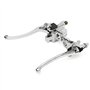 MOMOALA 22Mm Moto Hydraulique Frein Maître Cylindre Levier d'embrayage Chrome
