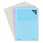 ÖKI Lot de 10 dossiers de fenêtre pastel en papier avec fenêtre - En matières premières renouvelables - 120 g/m² - Format A4 (22