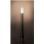 Lampadaire extérieur luminaire sur pied espace extérieur inox senseur prises de courant