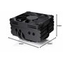 Noctua NH-L9x65 chromax.black, Ventirad CPU Premium Faible Hauteur (65mm, Noir)