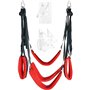Wellnoon Harnais de Yoga Rouge à Suspension rembourrée à 3 épaisseurs améliorées 2023