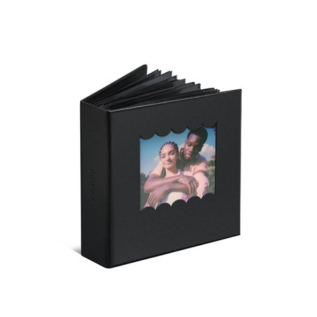 Polaroid Album photo festonné – Noir – Petit album photo pour photos instantanées Polaroid i-Type