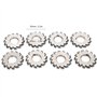 8Pcs Fraises à Tailler Les Engrenages en Acier à Grande Vitesse Involute Engrenages Outils de Coupe 14.5 ° Diamètre Intérieur 22
