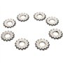 8Pcs Fraises à Tailler Les Engrenages en Acier à Grande Vitesse Involute Engrenages Outils de Coupe 14.5 ° Diamètre Intérieur 22