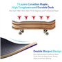 Deck Complet de Skateboard en érable de 31 Pouces pour débutants, Skateboard Professionnel avancé-Éclair Violet