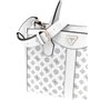 GUESS Silvana Two Compartment Tote White Logo