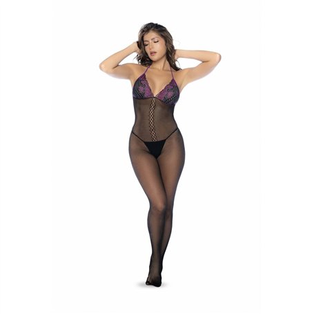Ensemble de Lingerie Mapalé Noir Lila Taille unique (Taille unique)
