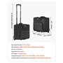 VEVOR Sac à roulettes pour Ordinateur Portable 15,6 Pouces, Mallette à roulettes pour PC, Poignée Télescopique à 4 Hauteurs, Tis