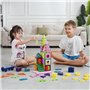 VEVOR Tuiles magnétiques, 121 PCS, Blocs de Construction magnétiques pour Enfants, Jouets éducatifs STEM à empiler avec 2 Bases 
