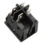 sourcing map 5Pcs AC 16A/125V 16A/250V 4 Terminal 2 Position Bateau DPST Interrupteur à Bascules Noir