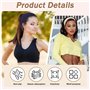 15 Pièces Bandeau Cheveux Femme Sport,Bandeau Flexibilité Serre Tete Antidérapant Headband Running Élastiques Sportifs Accessoir
