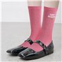 BOFUNX Chaussettes Paillettes Femme Super Maîtresse Chaussettes Socquettes Rose d’amour Respirant Anniversaire Fête Noël Cadeau