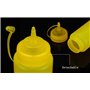 Elandy 3pcs Vide Rechargeable en Plastique Squeeze Sauce Condiment Bouteilles Récipient Assaisonnement Distributeur pour Ketchup