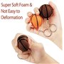 24 Pcs Porte-clés de Mini Basketball Porte-Clés de Faveur de Basketball Balles Anti-Stress de Basketball Cadeau d’Équipe de Bask