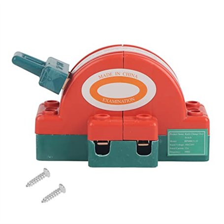 Walfront 32A 220V 2 Pole Disconnect Commutateur Électrique de Couteau Double