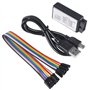 Lot de 3 analyseurs logiques USB avec câble USB 5 MHz 24 MHz 8 canaux UART IIC SPI Debug Logic Analyzer Professionnel Microcontr