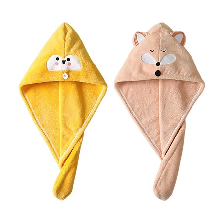 2 Pièces Bonnets Secs Pour Cheveux De Dessin Animé