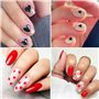 7 Morceaux D'Autocollants De Manucure En Forme De Cœur, Autocollants De Manucure Auto-Adhésifs, Nail Art Bricolage, Décorations